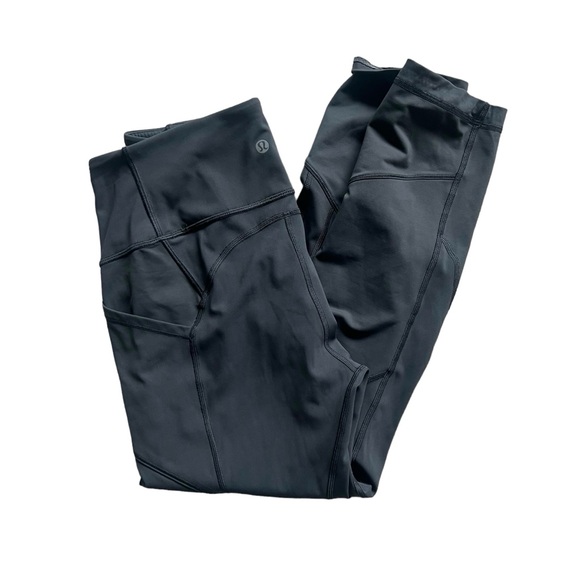 Lululemon All The Right Places Crop II 23" Graphite Grey Size 10 - Picture 7 of 14
